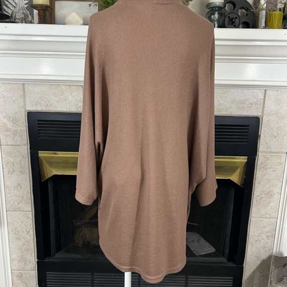 Grace Karin Waffle Knit Open Cardigan With Pockets And Wide Bat Sleeves - Picture 5 of 12